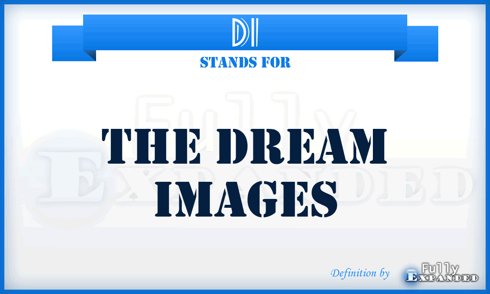 DI - The Dream Images