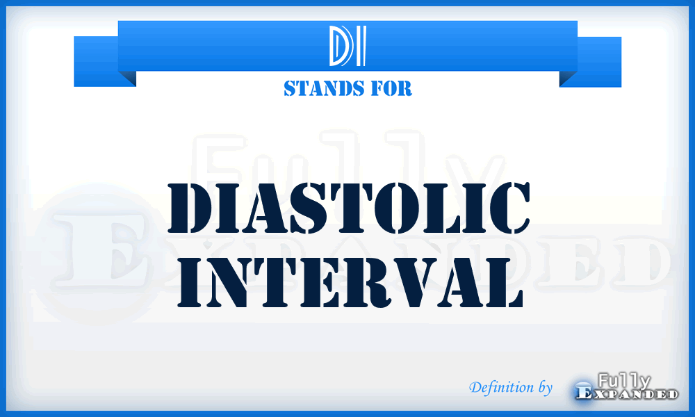 DI - diastolic interval