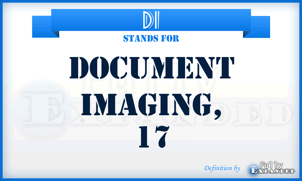 DI - document imaging, 17