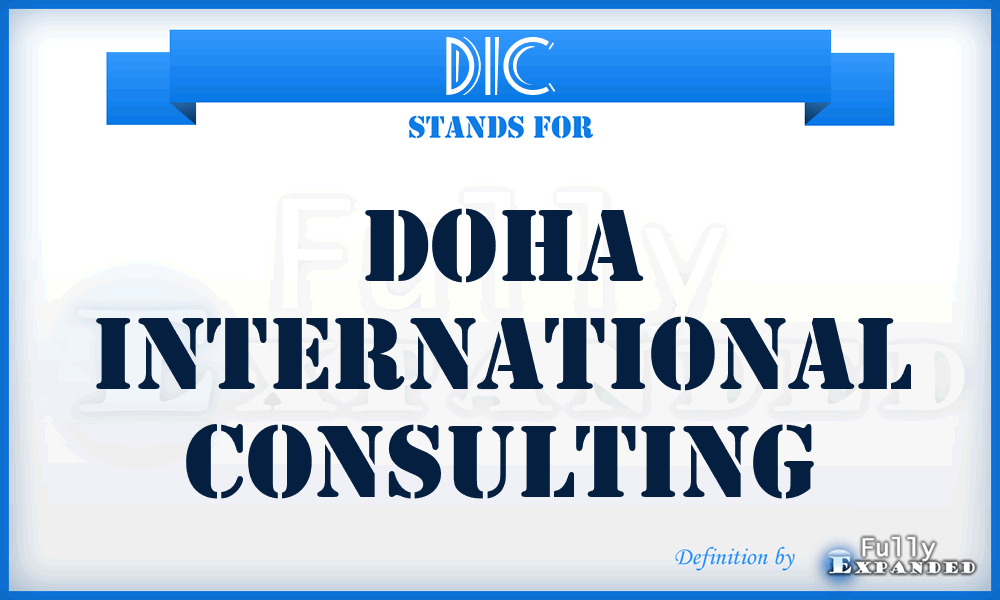 DIC - Doha International Consulting
