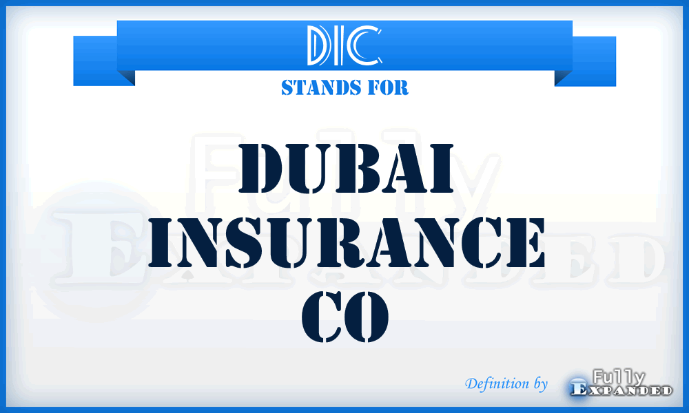 DIC - Dubai Insurance Co