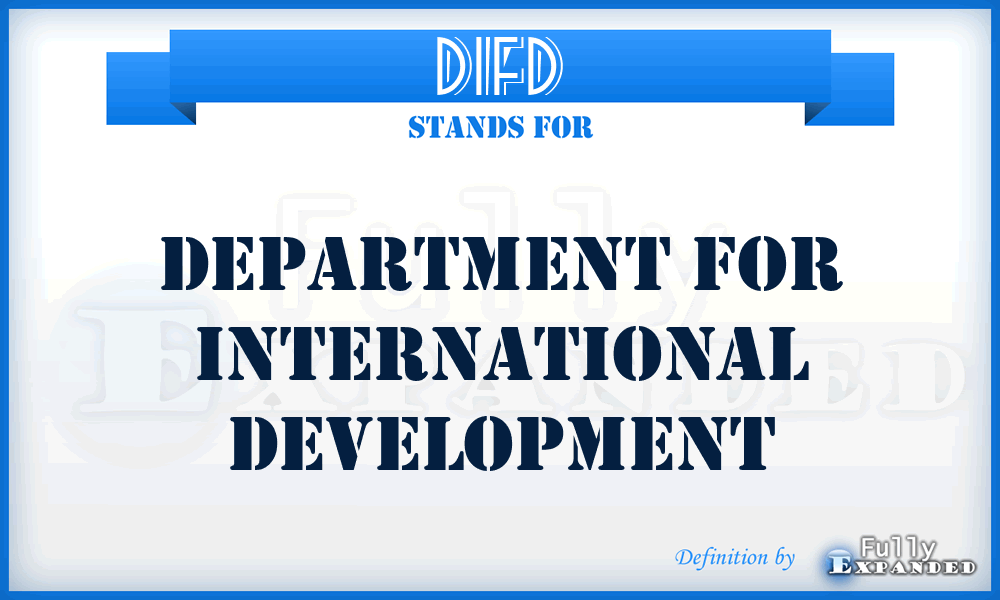 DIFD - Department for International Development