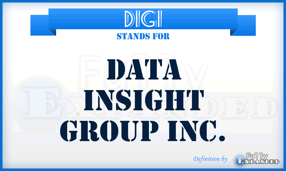 DIGI - Data Insight Group Inc.