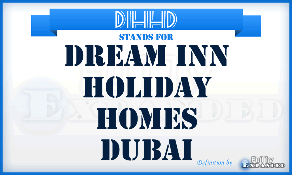 DIHHD - Dream Inn Holiday Homes Dubai