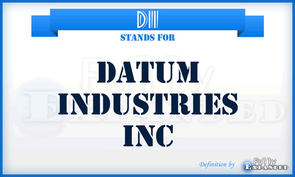 DII - Datum Industries Inc