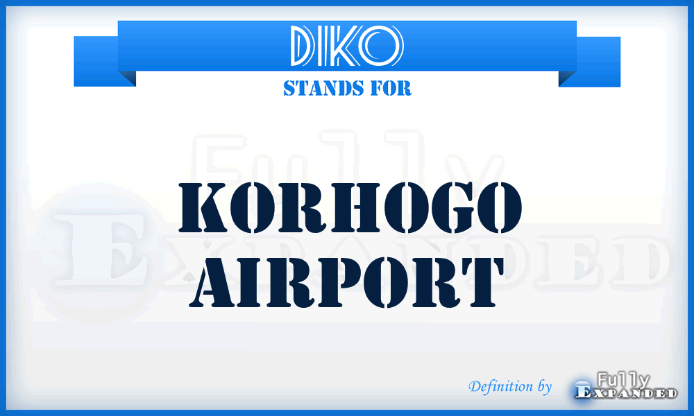 DIKO - Korhogo airport