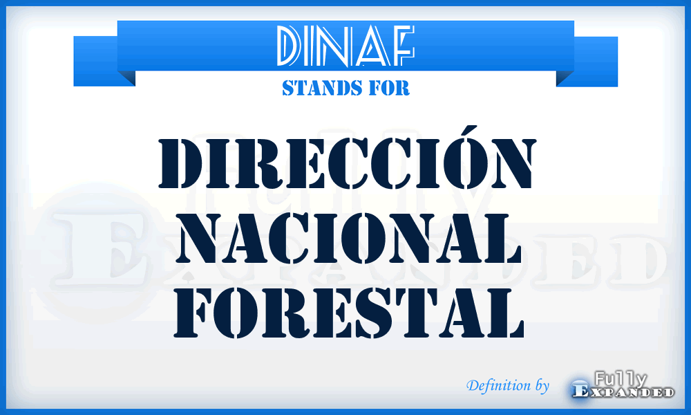 DINAF - Dirección Nacional Forestal