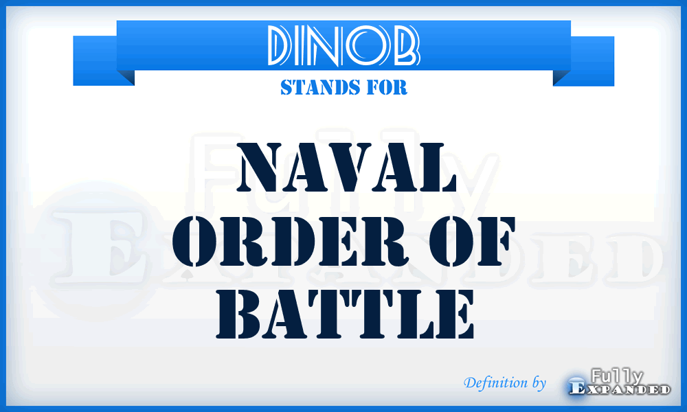 DINOB - naval order of battle