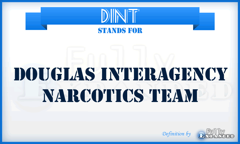 DINT - Douglas Interagency Narcotics Team