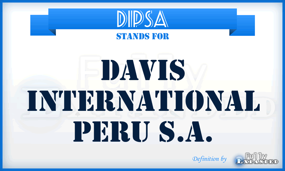 DIPSA - Davis International Peru S.A.