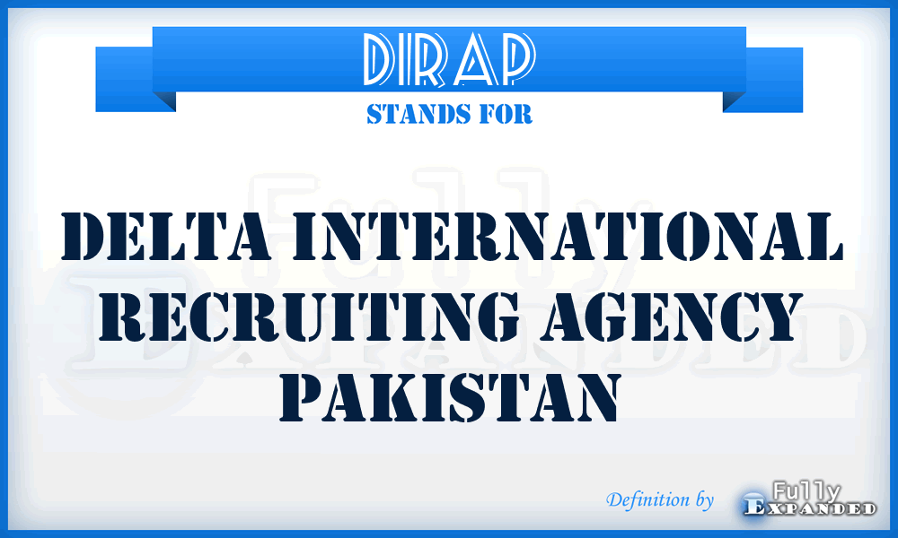 DIRAP - Delta International Recruiting Agency Pakistan