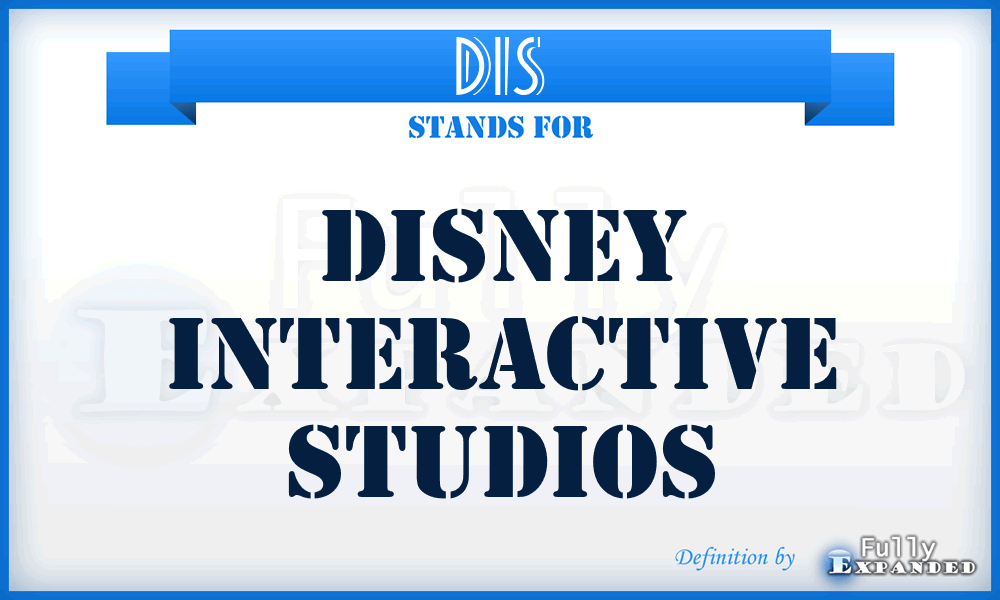 DIS - Disney Interactive Studios