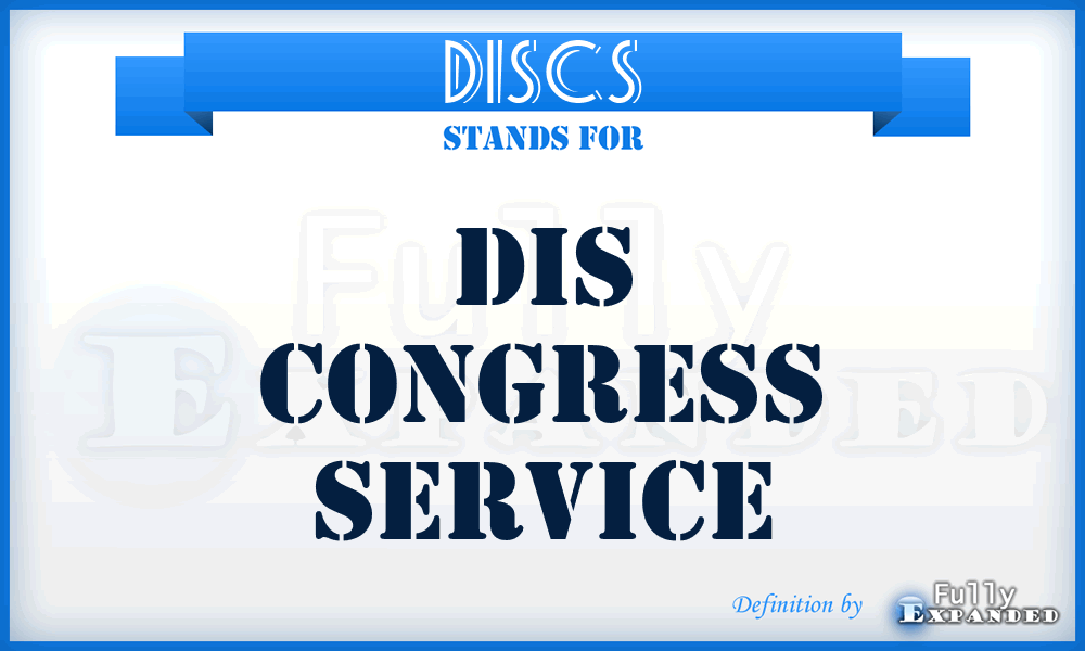 DISCS - DIS Congress Service