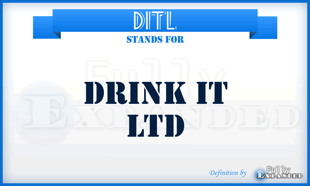 DITL - Drink IT Ltd