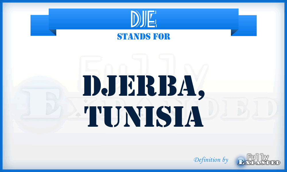DJE - Djerba, Tunisia