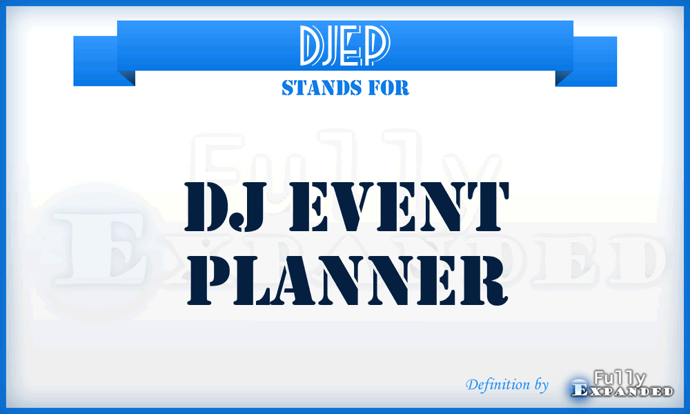 DJEP - DJ Event Planner