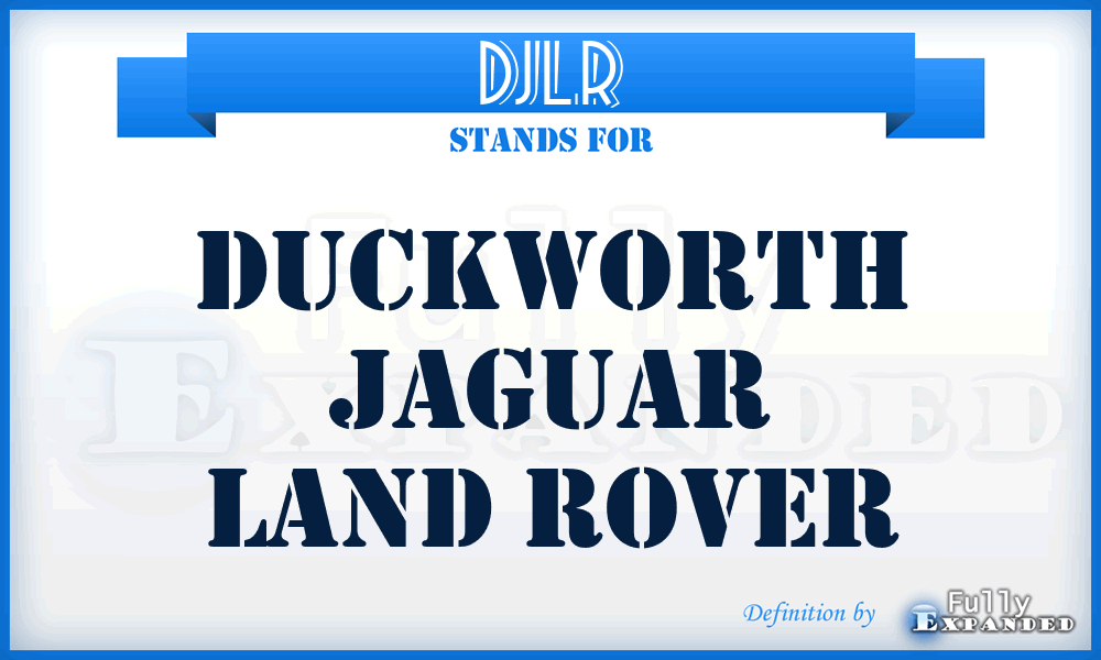 DJLR - Duckworth Jaguar Land Rover