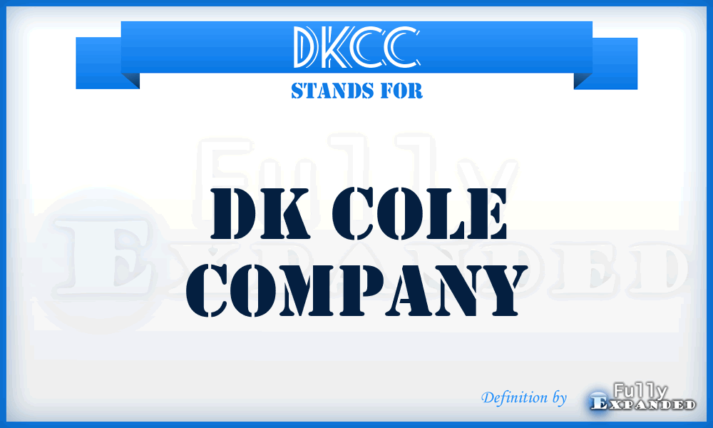 DKCC - DK Cole Company