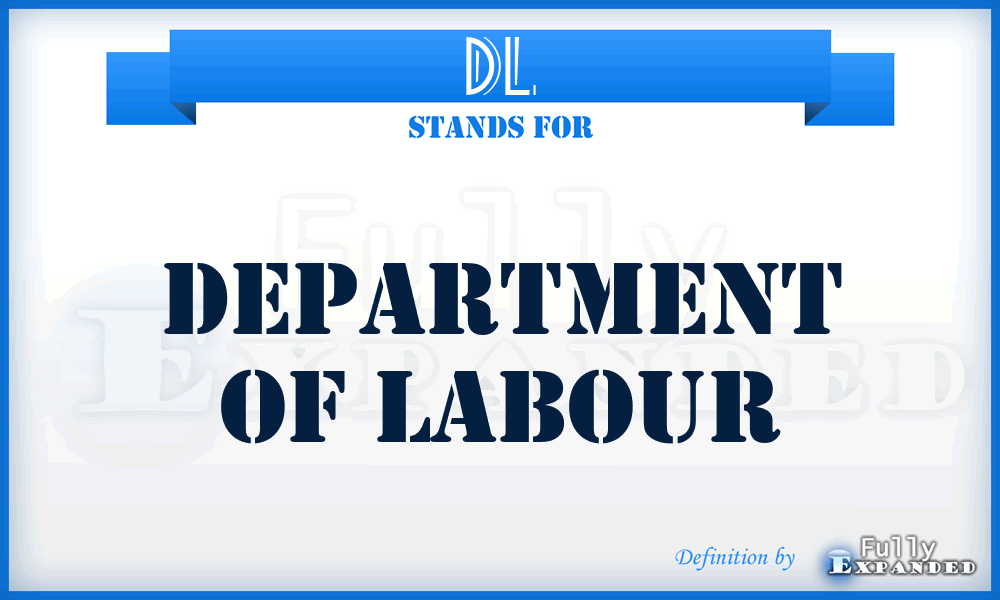 DL - Department of Labour