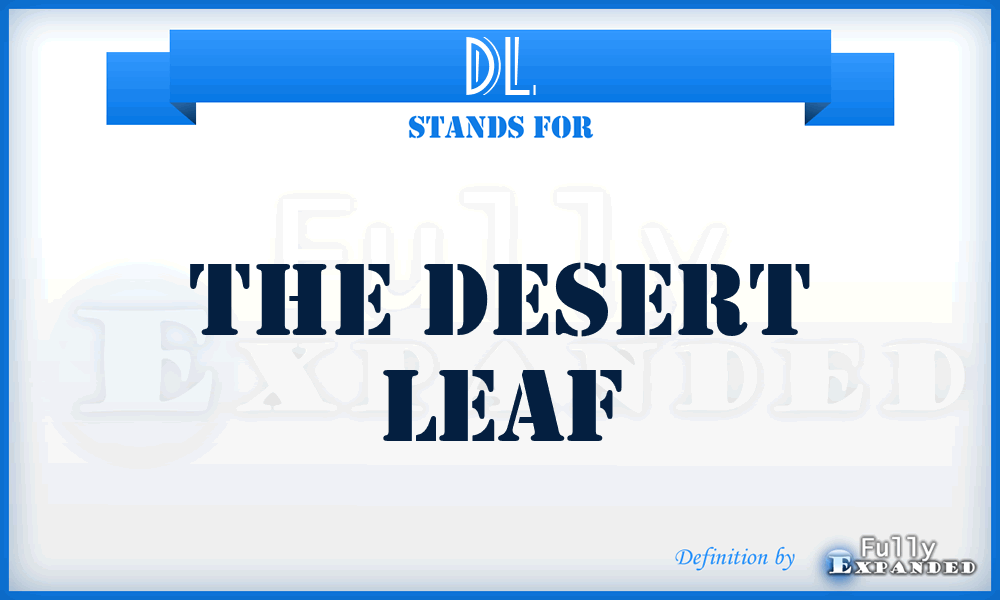 DL - The Desert Leaf