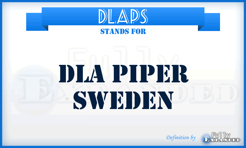 DLAPS - DLA Piper Sweden