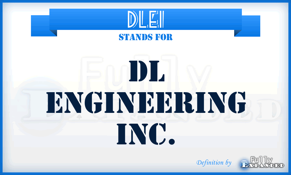 DLEI - DL Engineering Inc.