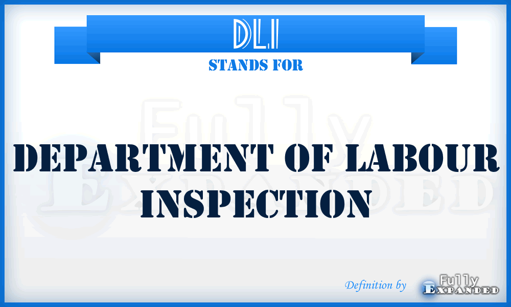 DLI - Department of Labour Inspection