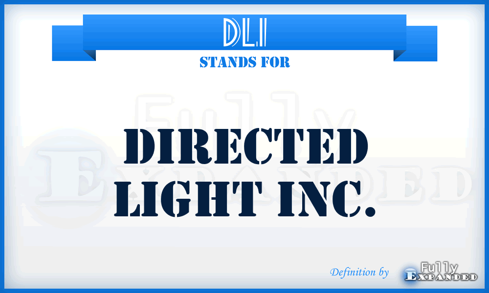 DLI - Directed Light Inc.