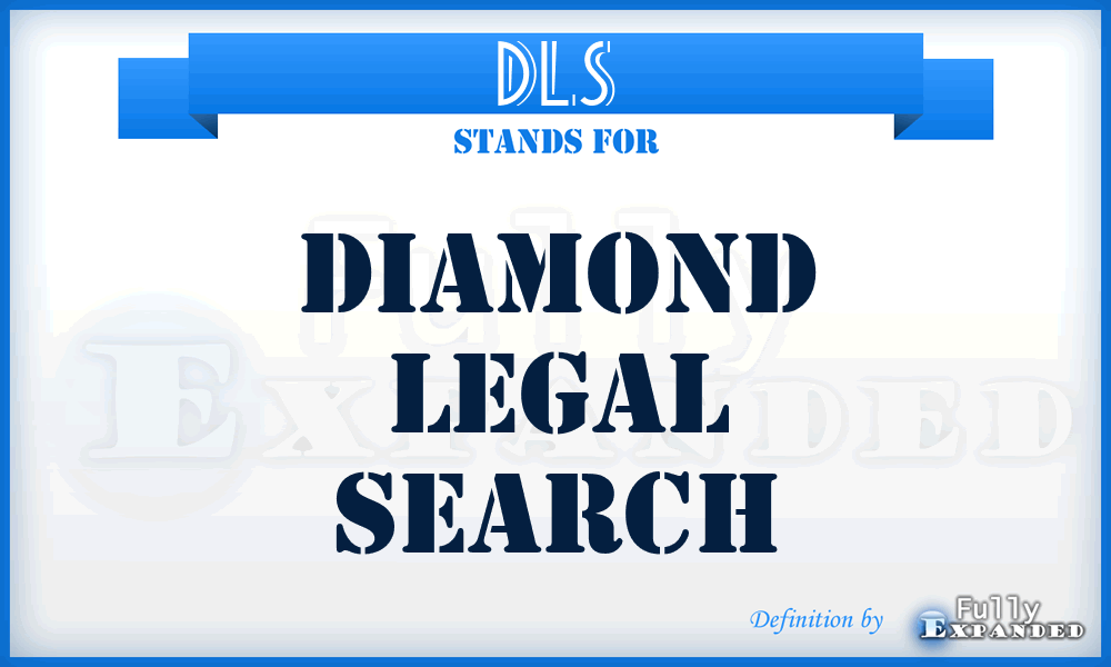 DLS - Diamond Legal Search