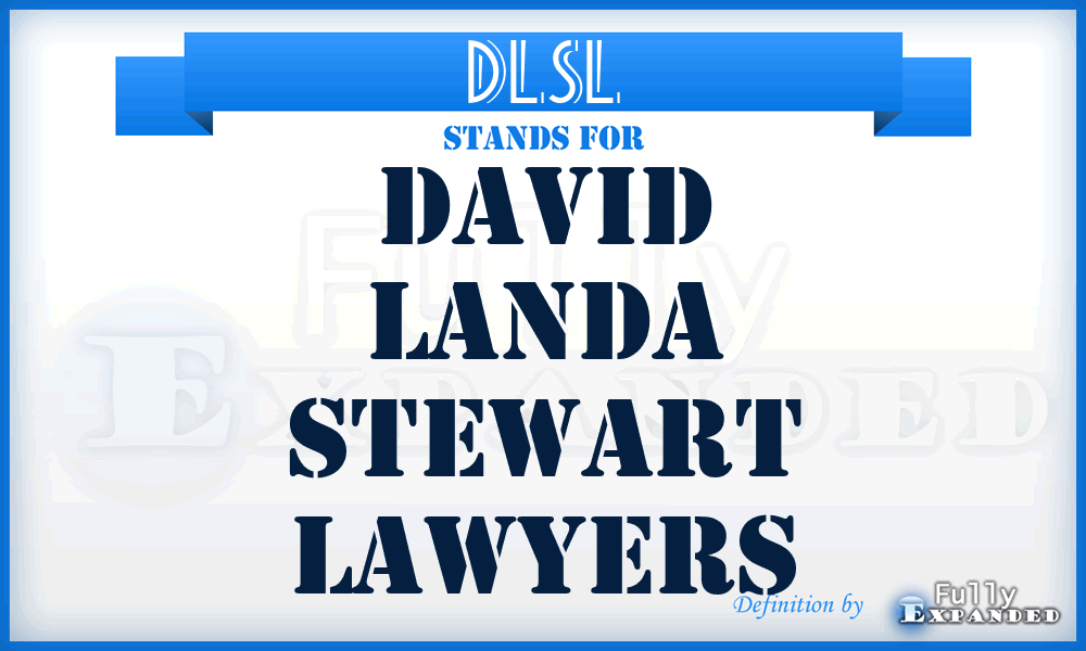 DLSL - David Landa Stewart Lawyers