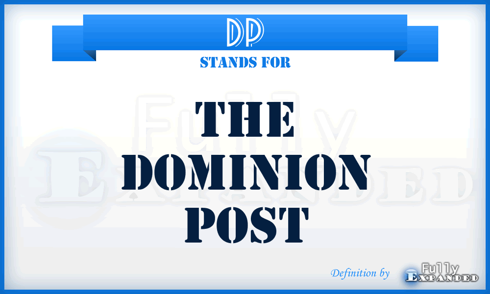 DP - The Dominion Post