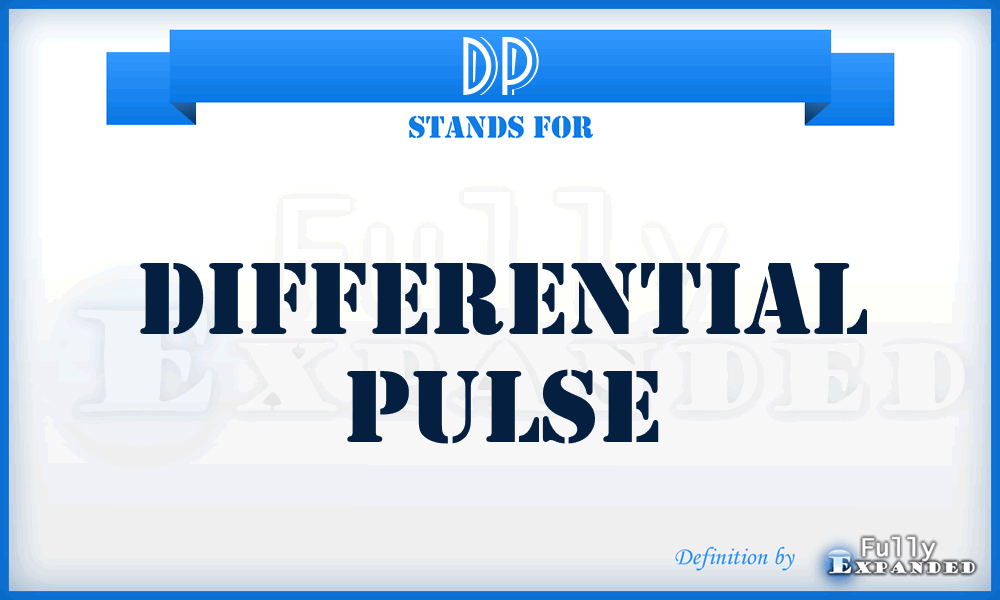 DP - differential pulse