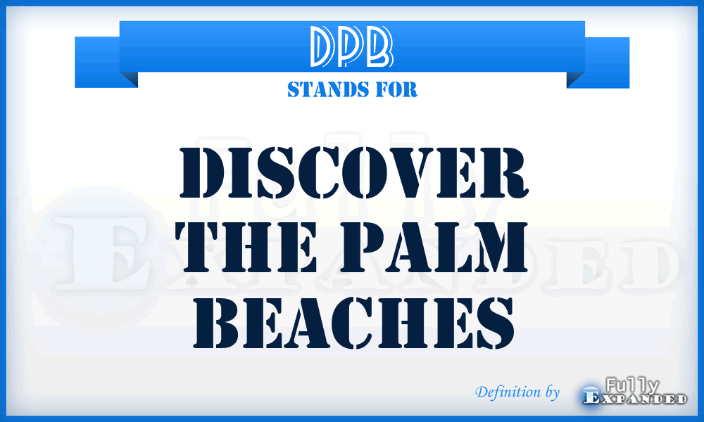DPB - Discover the Palm Beaches