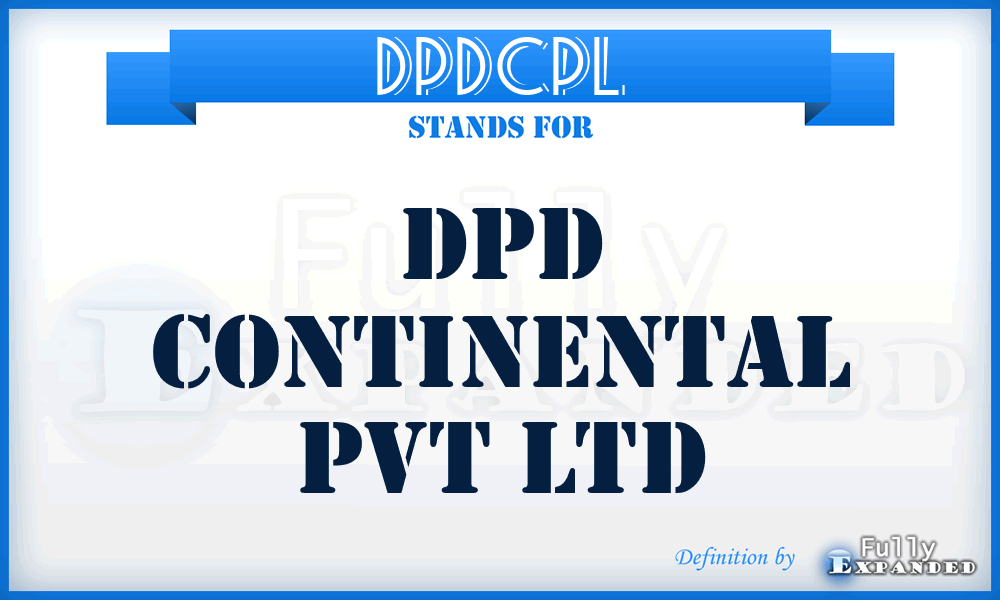 DPDCPL - DPD Continental Pvt Ltd