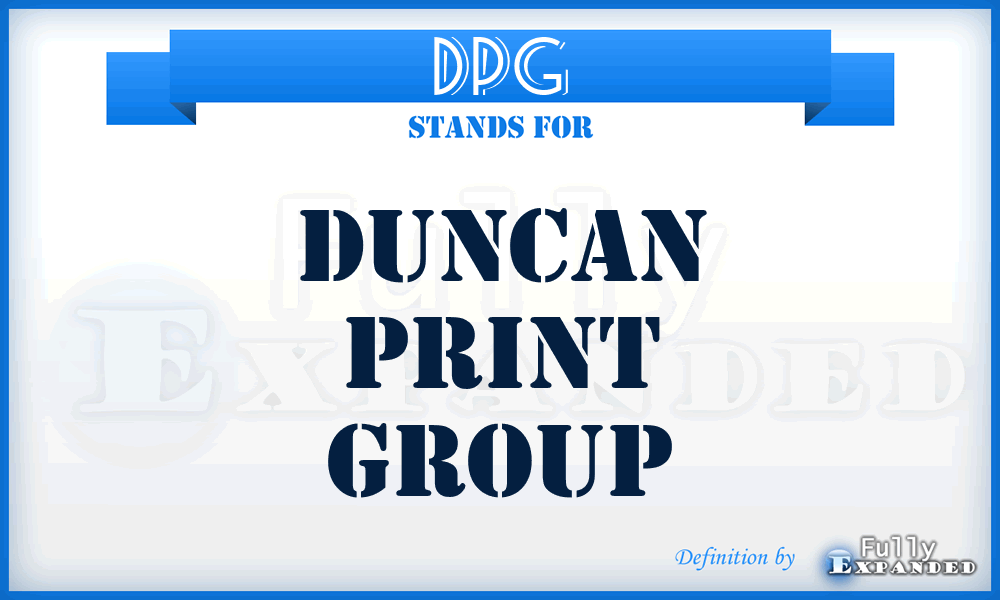 DPG - Duncan Print Group