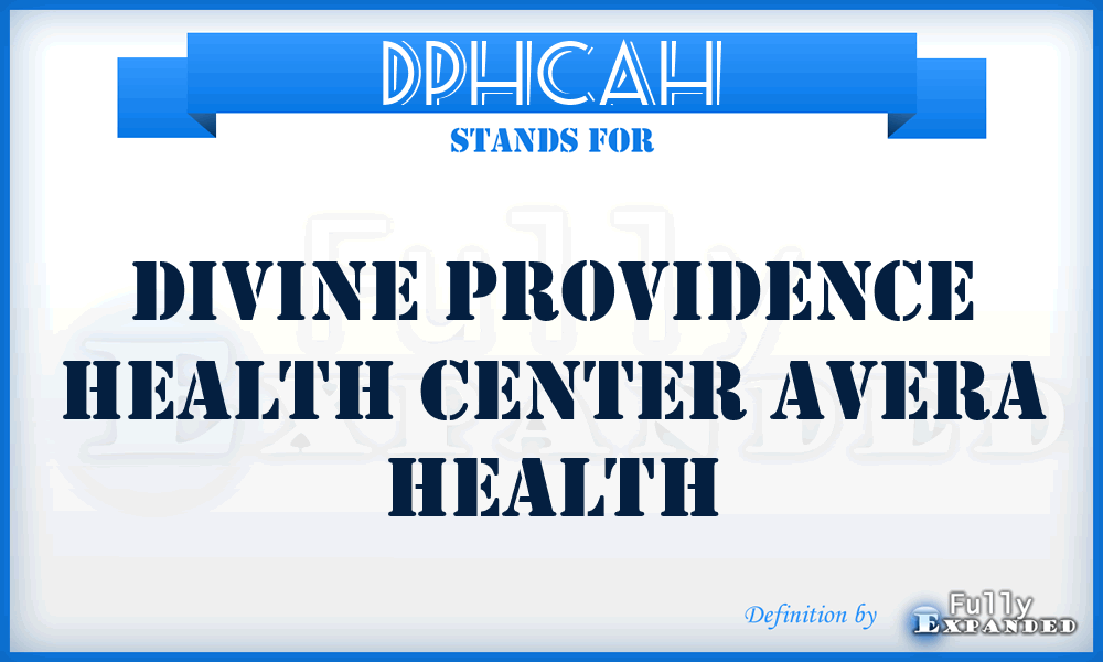 DPHCAH - Divine Providence Health Center Avera Health