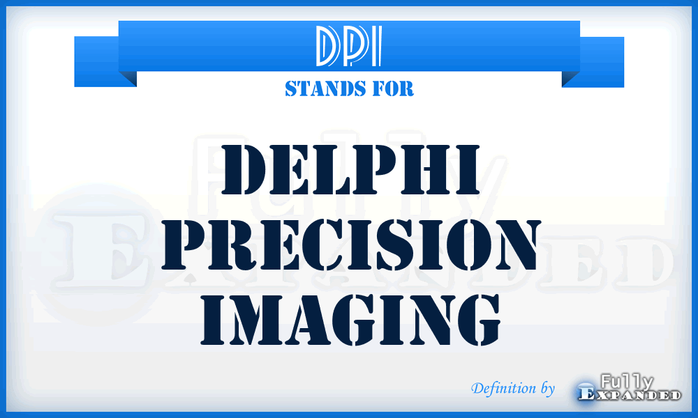 DPI - Delphi Precision Imaging