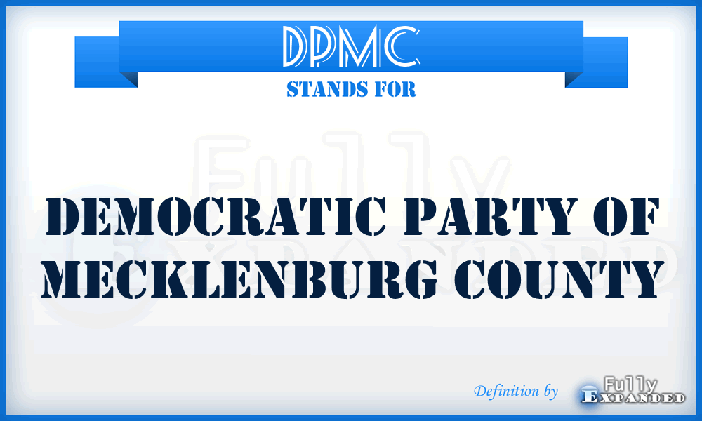 DPMC - Democratic Party of Mecklenburg County