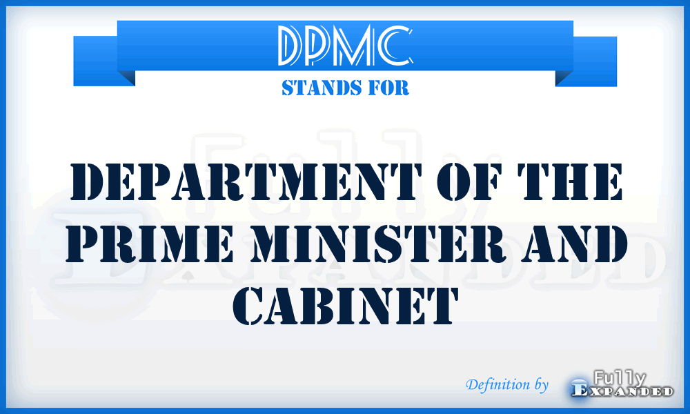 DPMC - Department of the Prime Minister and Cabinet