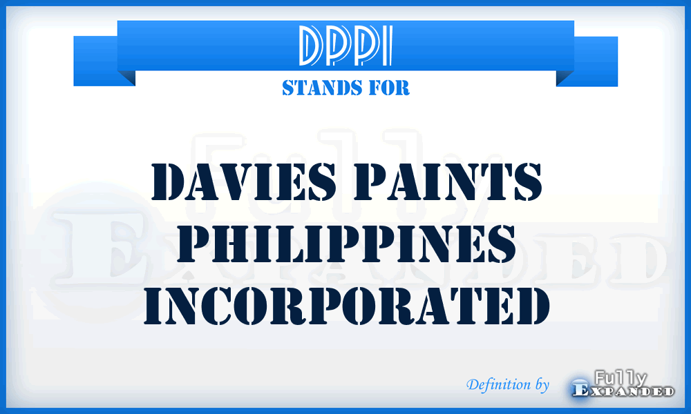 DPPI - Davies Paints Philippines Incorporated