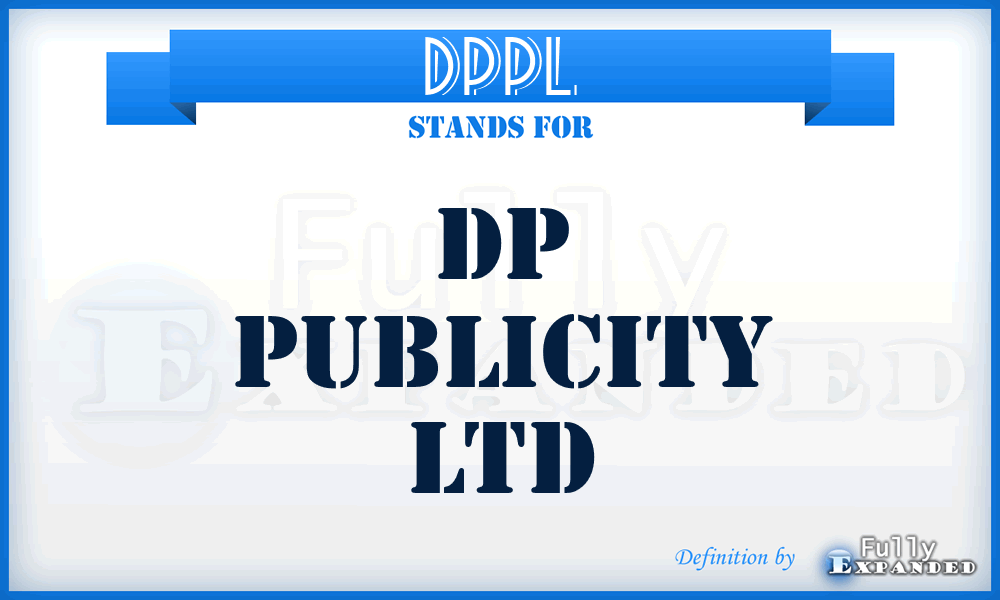 DPPL - DP Publicity Ltd