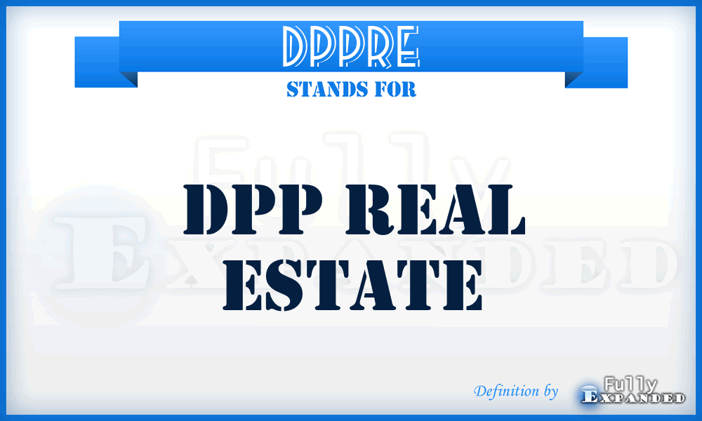 DPPRE - DPP Real Estate