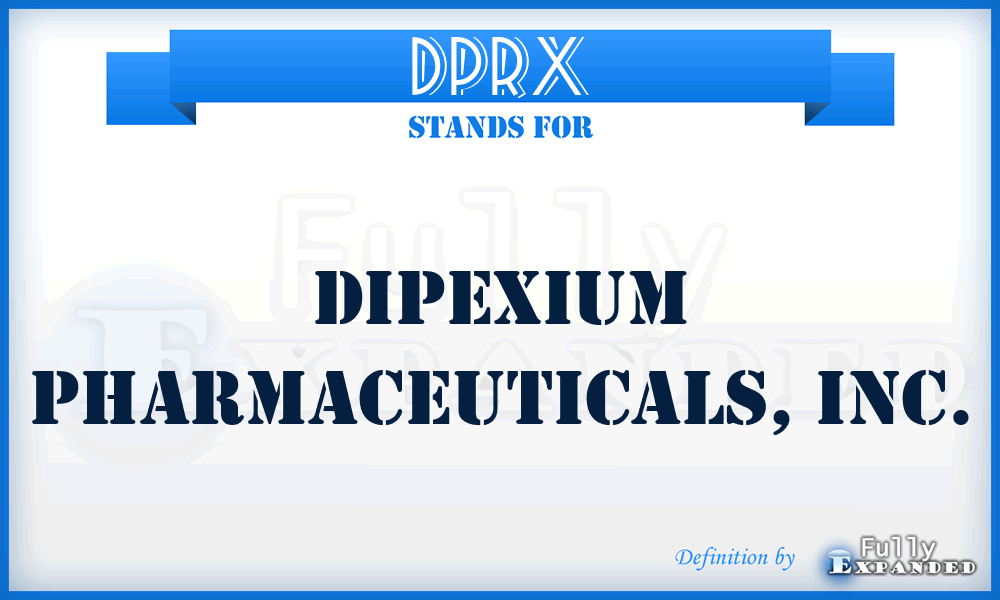DPRX - Dipexium Pharmaceuticals, Inc.