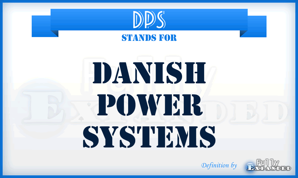 DPS - Danish Power Systems