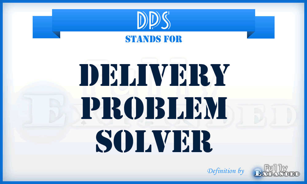DPS - Delivery Problem Solver