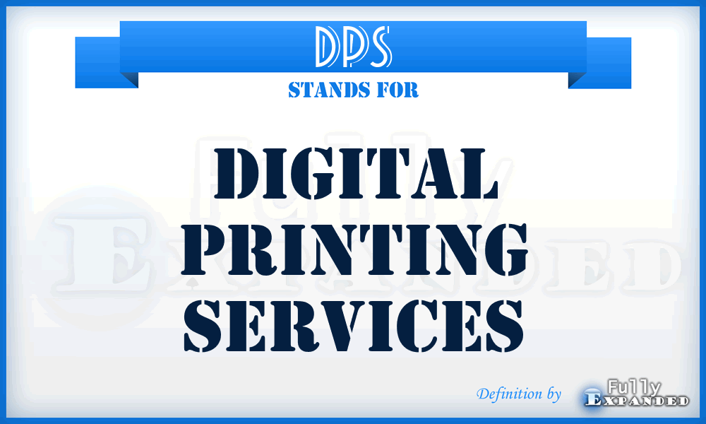 DPS - Digital Printing Services