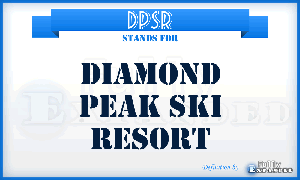 DPSR - Diamond Peak Ski Resort