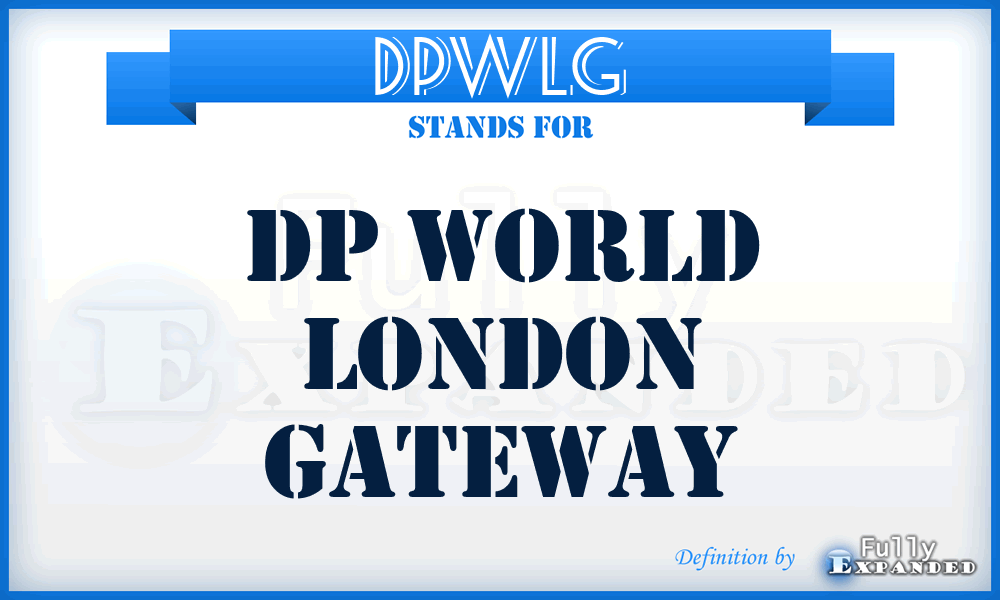 DPWLG - DP World London Gateway
