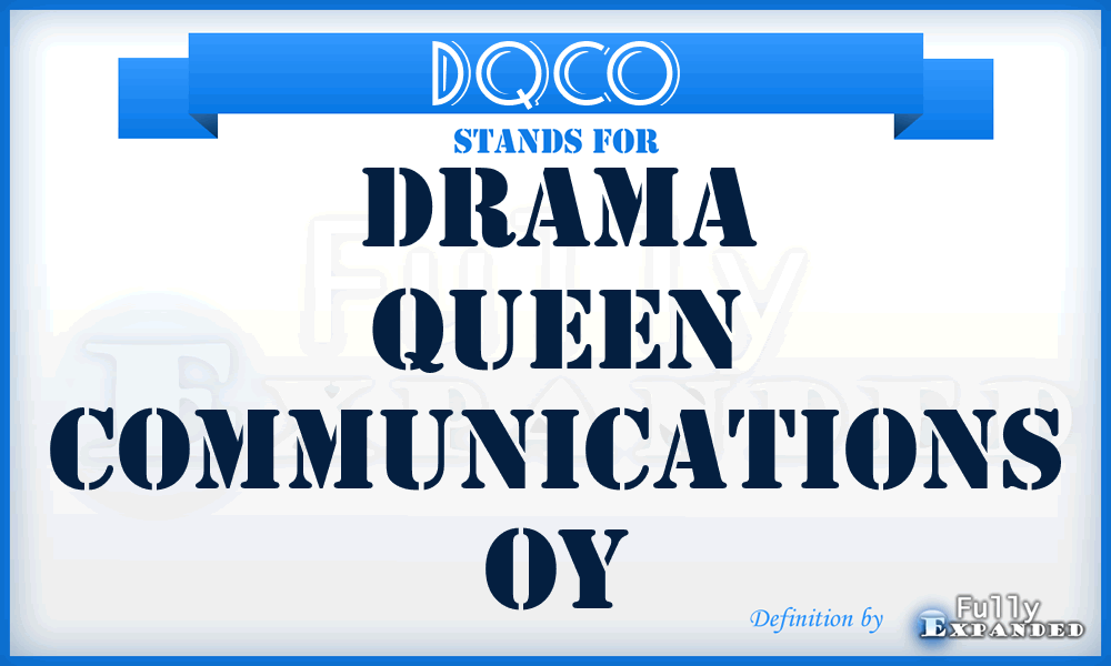 DQCO - Drama Queen Communications Oy