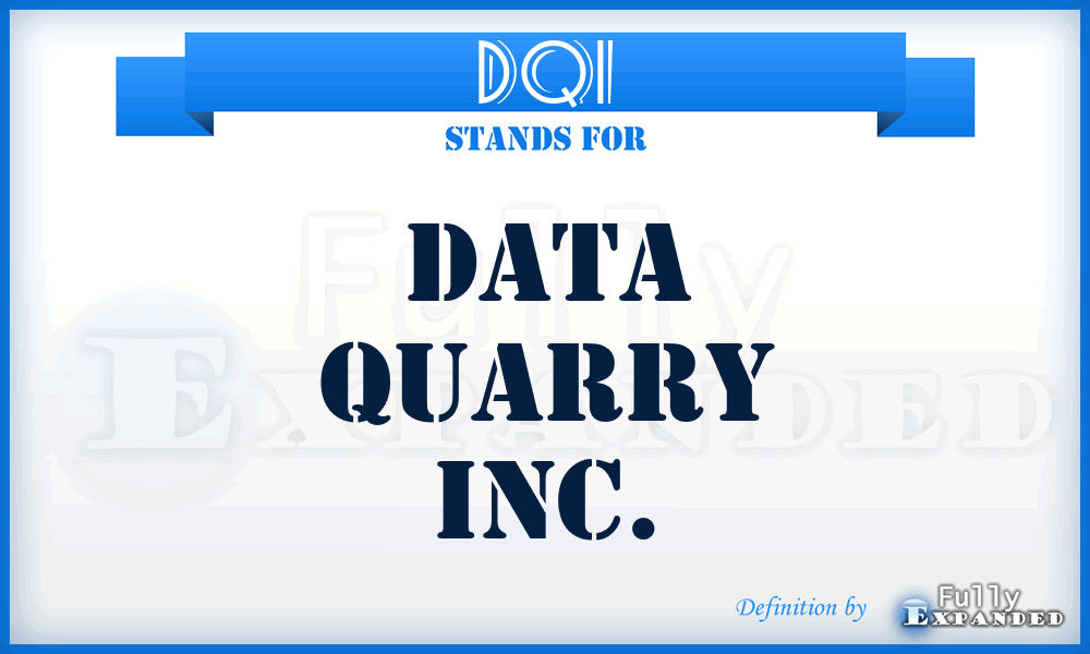 DQI - Data Quarry Inc.